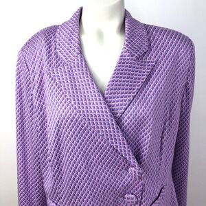CAbi Purple Geometric Blazer